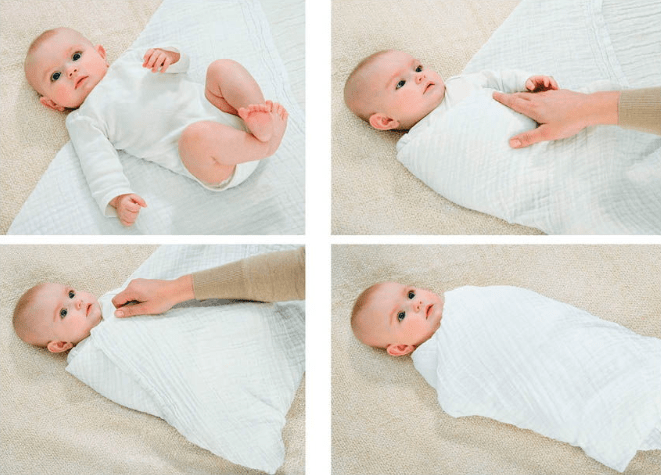 Правила пеленания новорожденного пошагово в картинках