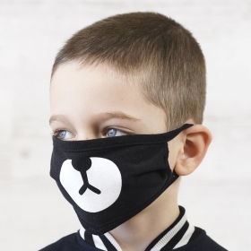 Детская маска для лица с рисунком Двухслойная 100%хлопок