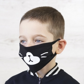  Детская маска для лица Многоразовая Двухслойная 100%хлопок
